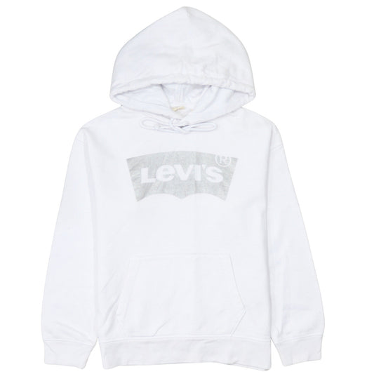 Mens UK Size S Levi's White Pullover Hoodie