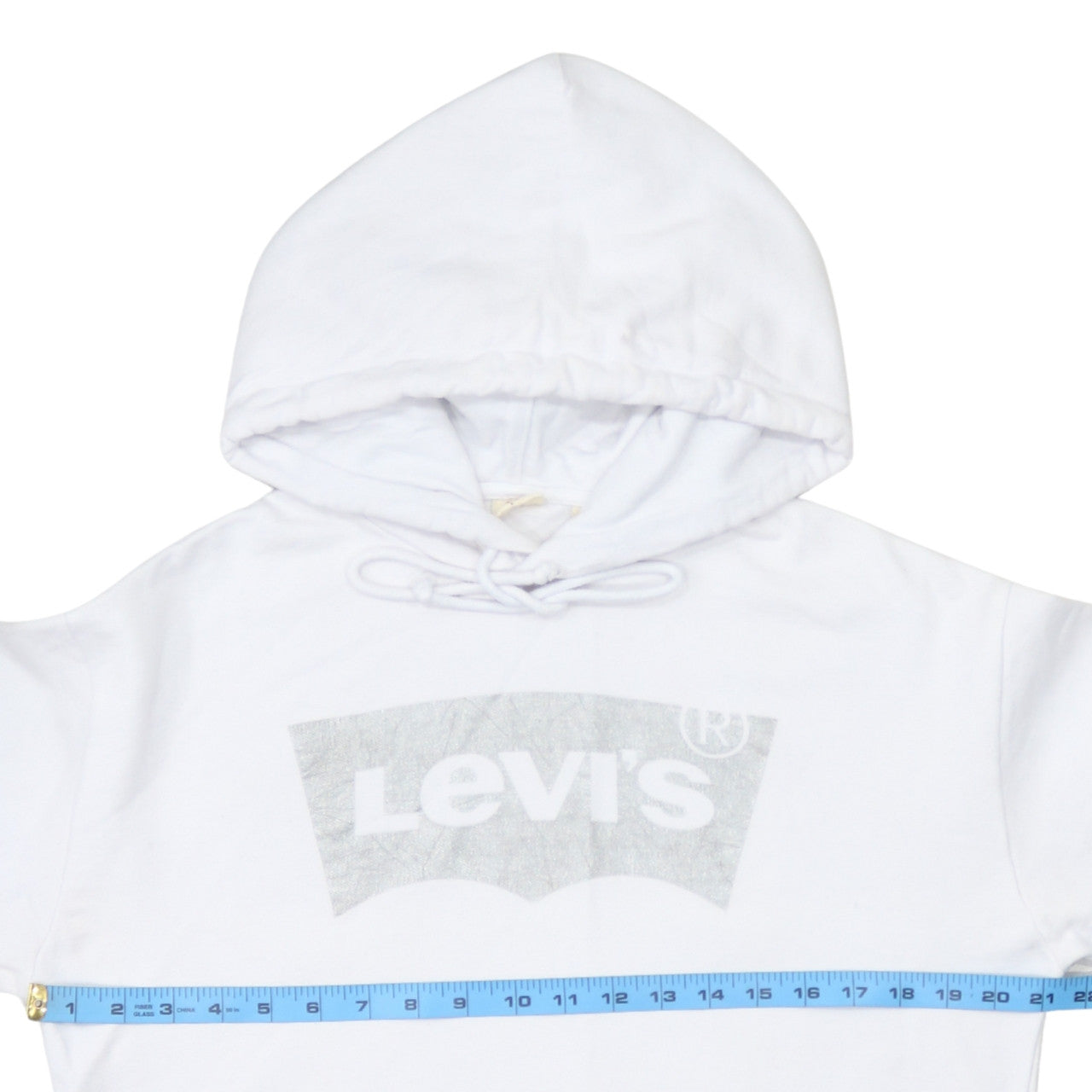 Mens UK Size S Levi's White Pullover Hoodie