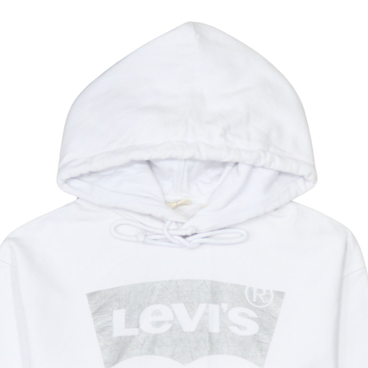 Mens UK Size S Levi's White Pullover Hoodie