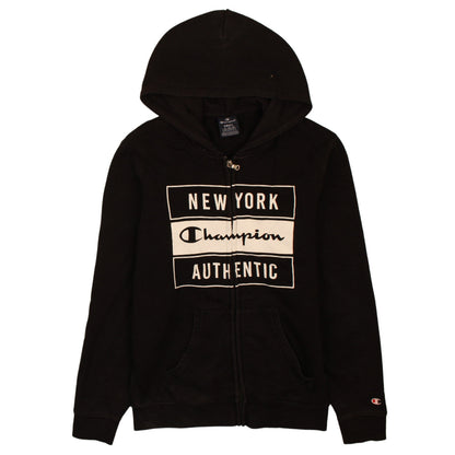 Mens UK Size S Champion Black Full Zip Hoodie