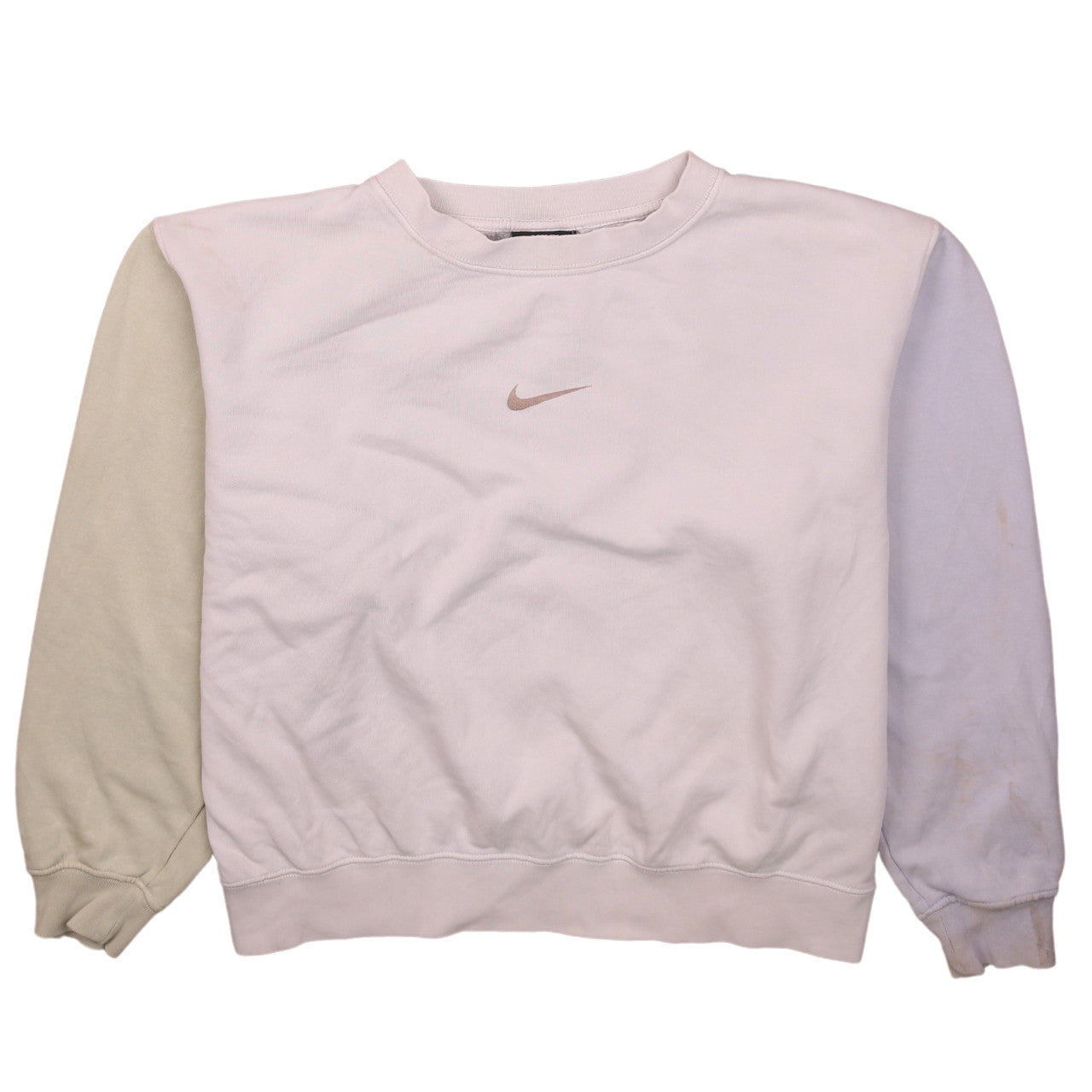 Womens UK Size M Nike Beige Pullover Sweatshirt