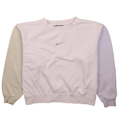 Womens UK Size M Nike Beige Pullover Sweatshirt