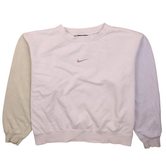 Womens UK Size M Nike Beige Pullover Sweatshirt