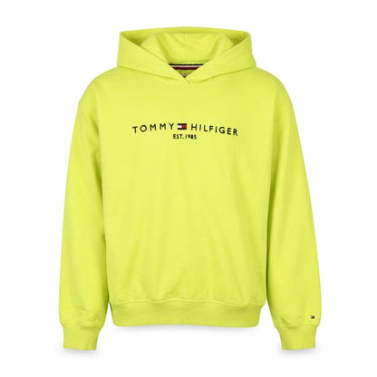 Mens UK Size L Tommy Hilfiger Yellow Pullover Hoodie
