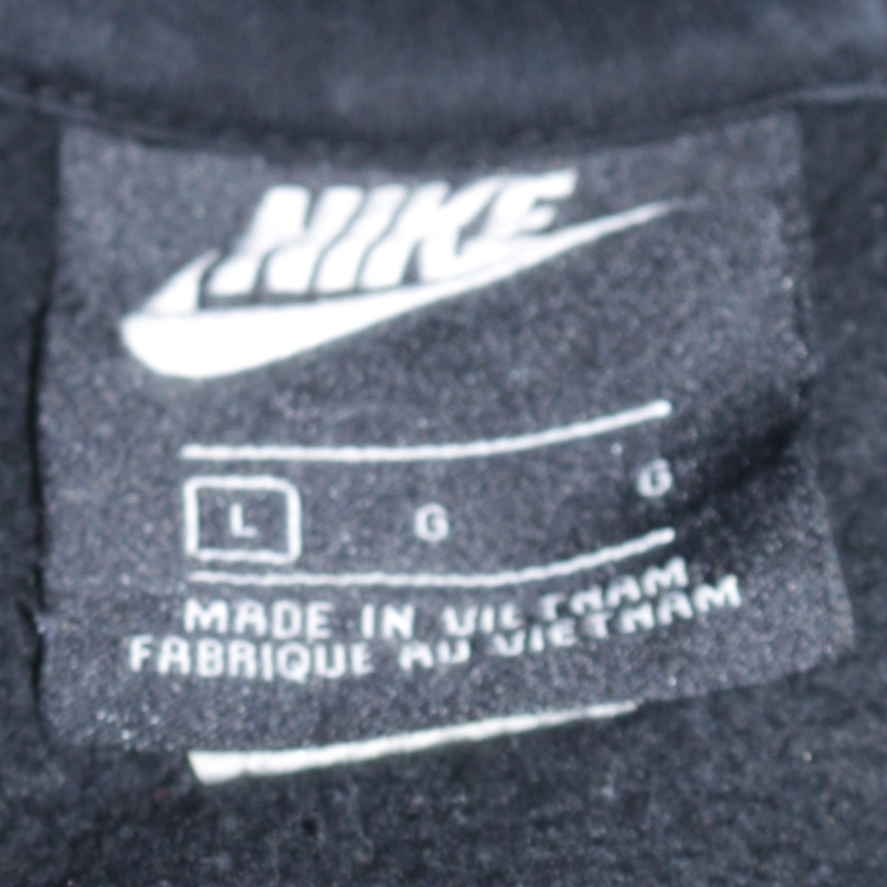 Mens UK Size L Nike Black Pullover Hoodie