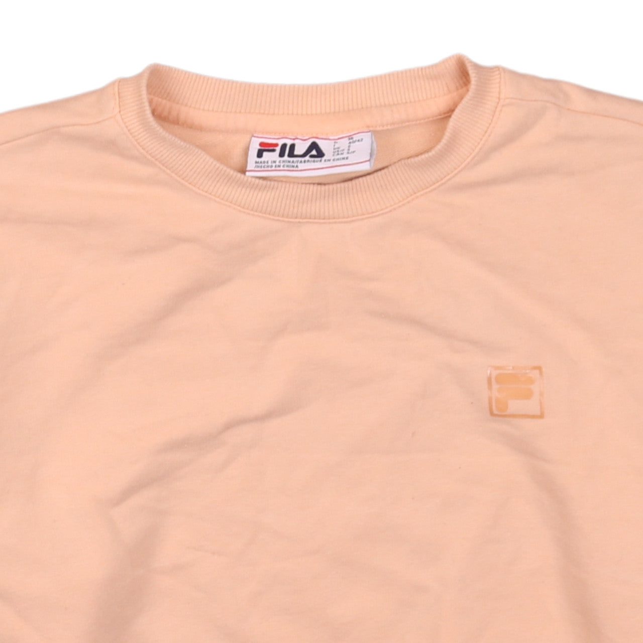 Mens UK Size S FILA Beige Pullover Sweatshirt