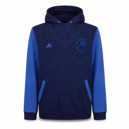 Mens UK Size M adidas Blue Pullover Hoodie