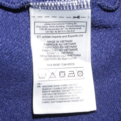 Mens UK Size M adidas Blue Pullover Hoodie