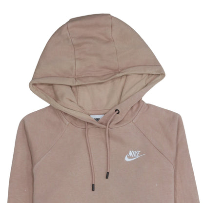 Womens UK Size XS Nike Beige Pullover Hoodie