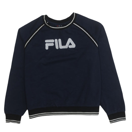 Womens UK Size M FILA Blue Pullover Sweatshirt