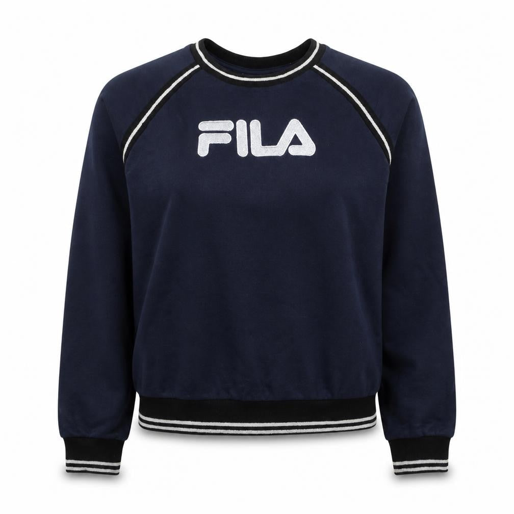 Womens UK Size M FILA Blue Pullover Sweatshirt