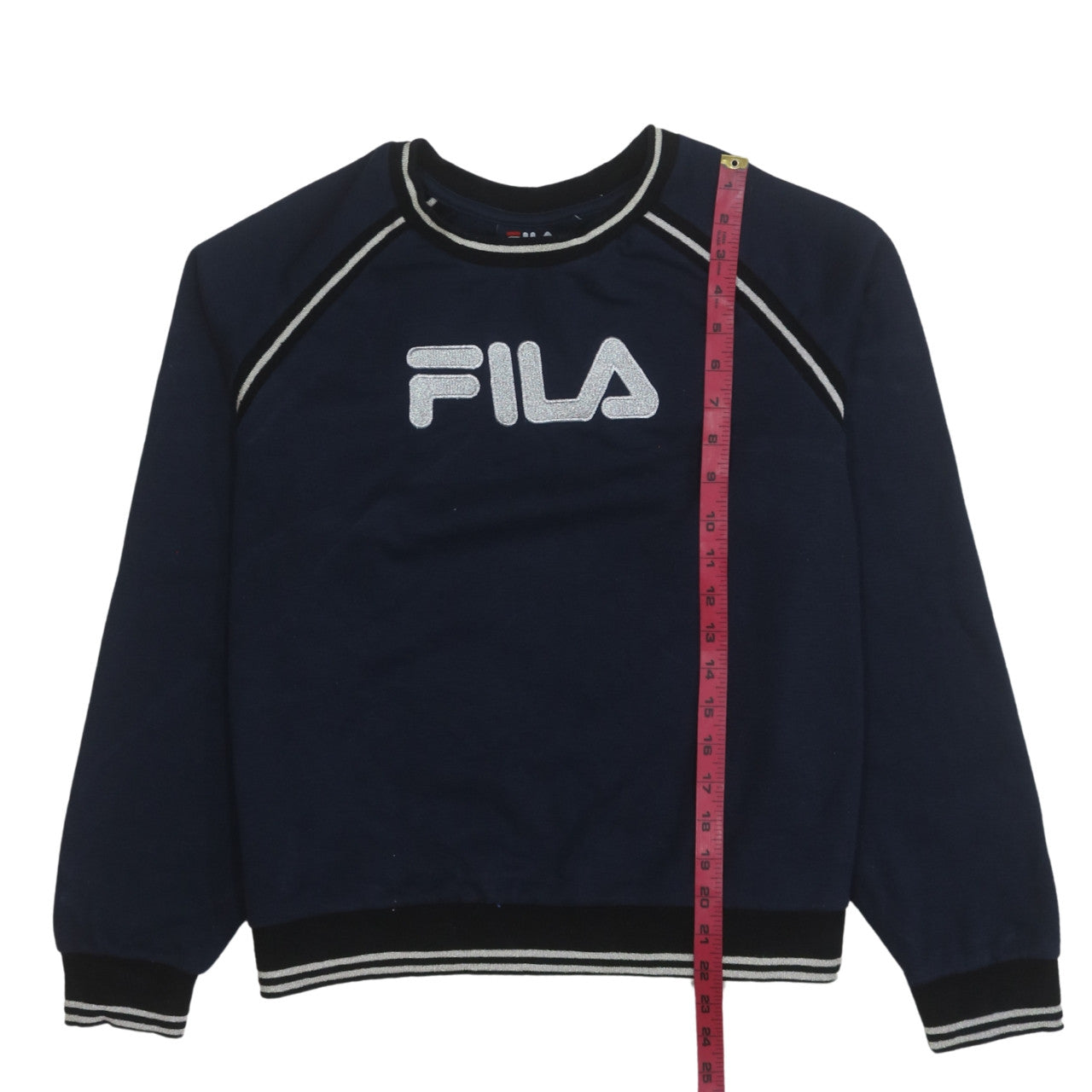 Womens UK Size M FILA Blue Pullover Sweatshirt