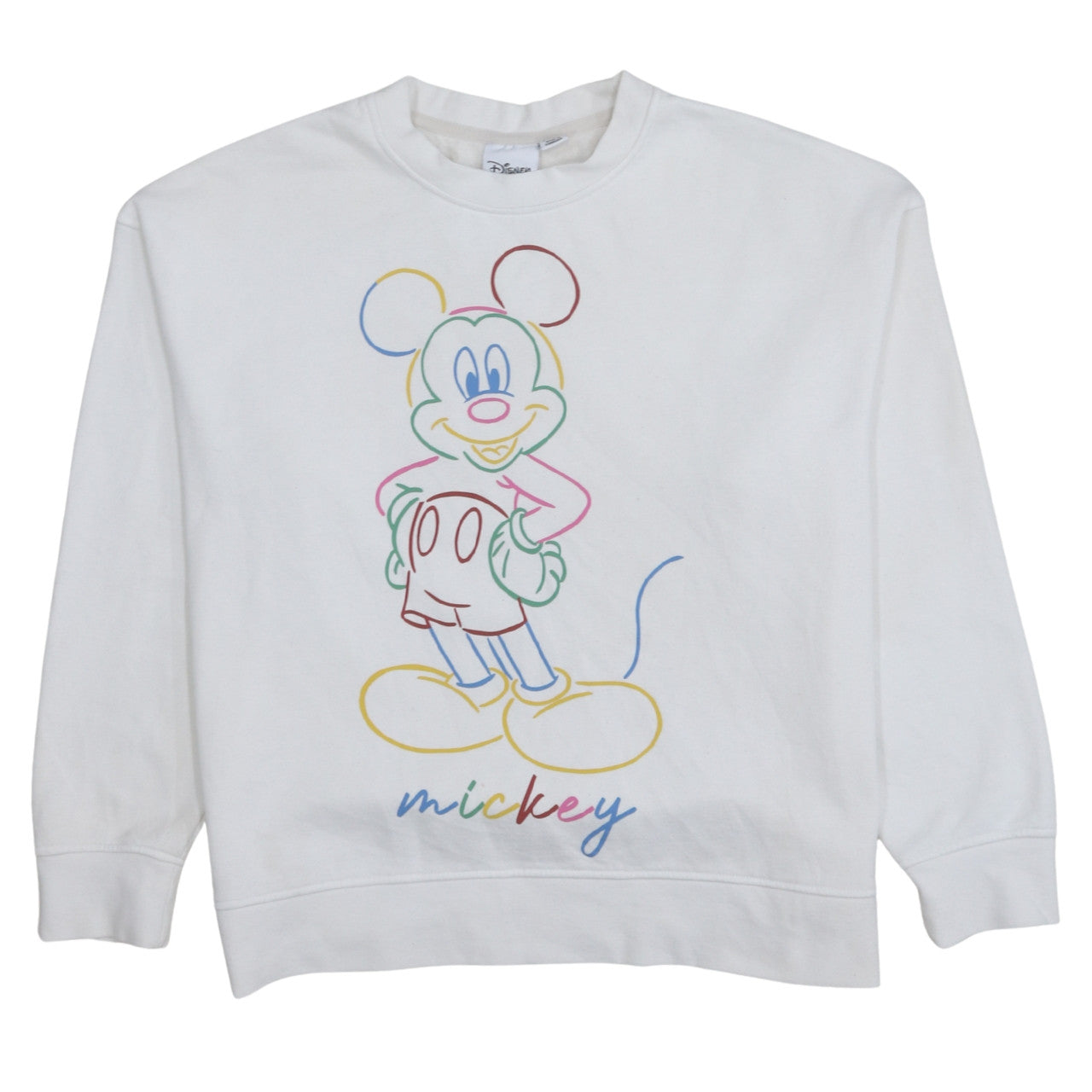 Womens UK Size 10/12 Disney White Pullover Sweatshirt