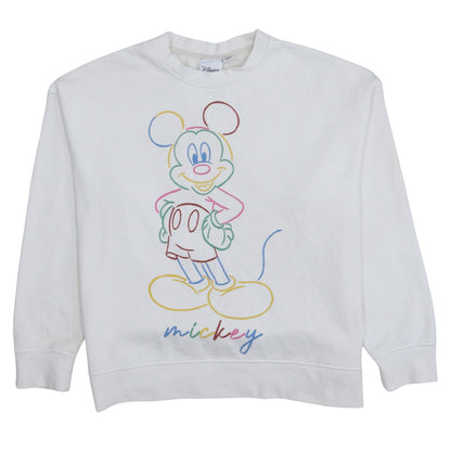 Womens UK Size 10/12 Disney White Pullover Sweatshirt