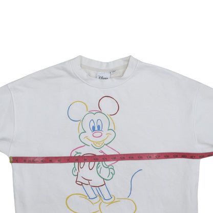 Womens UK Size 10/12 Disney White Pullover Sweatshirt