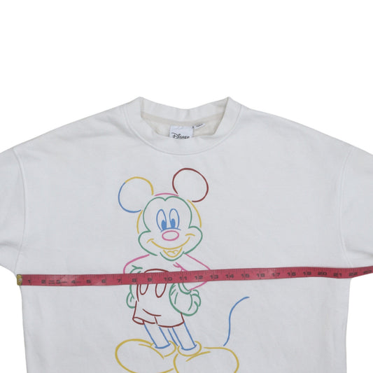 Womens UK Size 10/12 Disney White Pullover Sweatshirt