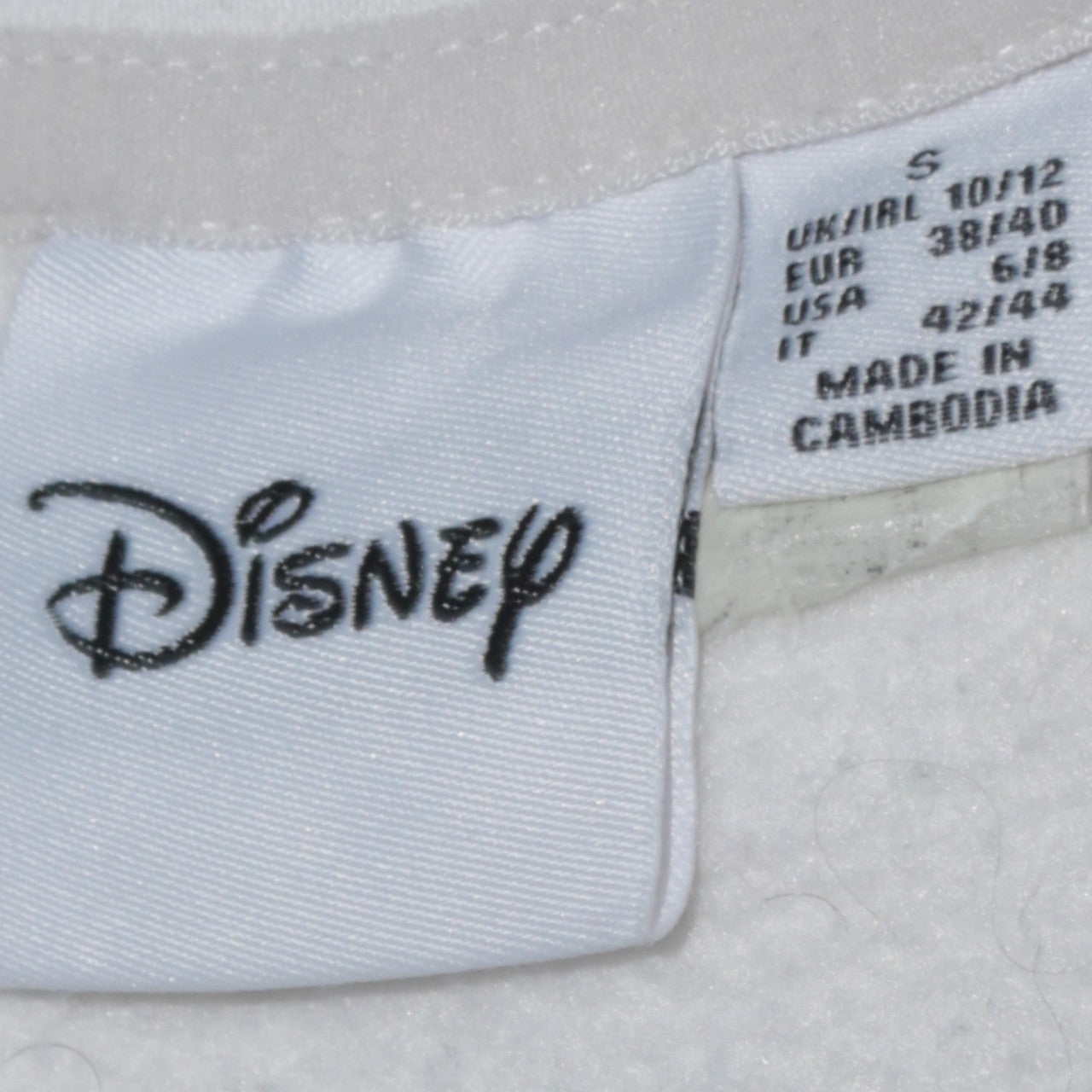 Womens UK Size 10/12 Disney White Pullover Sweatshirt