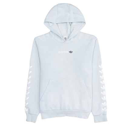 adidas Girls Blue Pullover Hoodie 13-14 Years Logo Hooded Sweatshirt