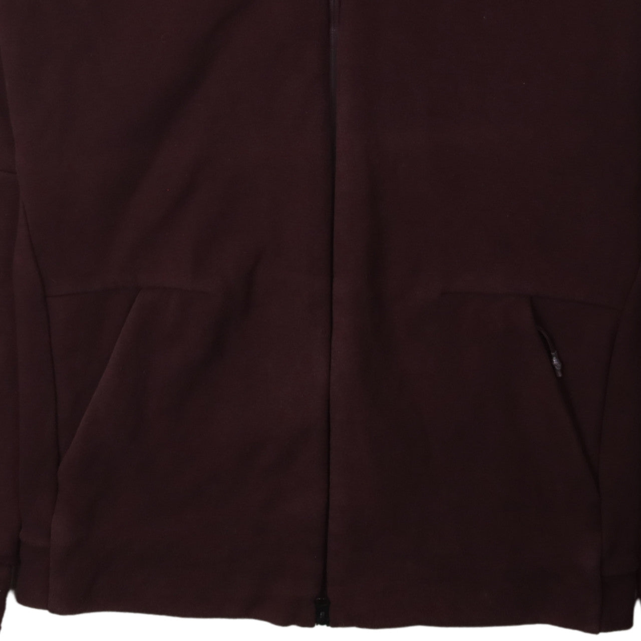 Mens UK Size M adidas Brown Full Zip Hoodie