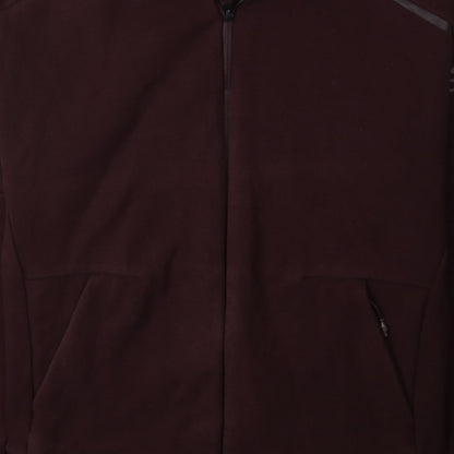 Mens UK Size M adidas Brown Full Zip Hoodie
