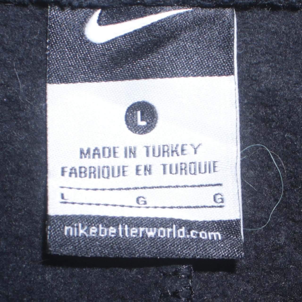 Mens UK Size L Nike Regular Fit Sweatpants Black Trousers