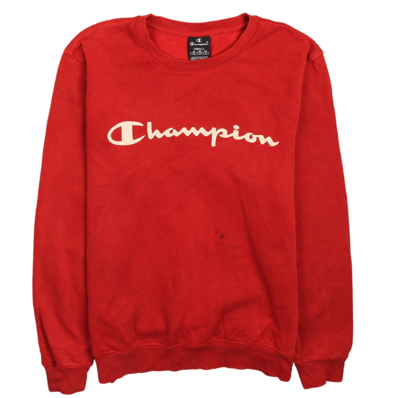 Mens UK Size S Champion Red Pullover Sweatshirt