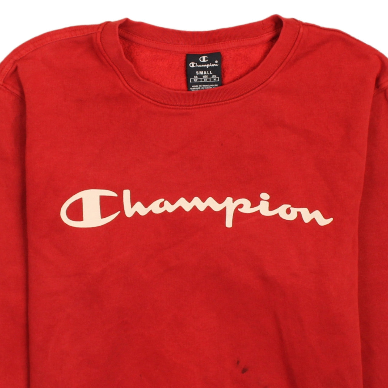 Mens UK Size S Champion Red Pullover Sweatshirt