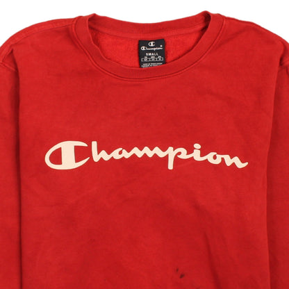 Mens UK Size S Champion Red Pullover Sweatshirt