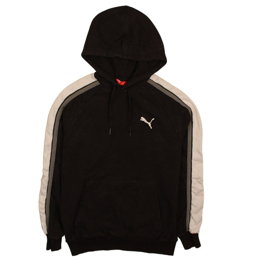 Mens UK Size S PUMA Black Pullover Hoodie