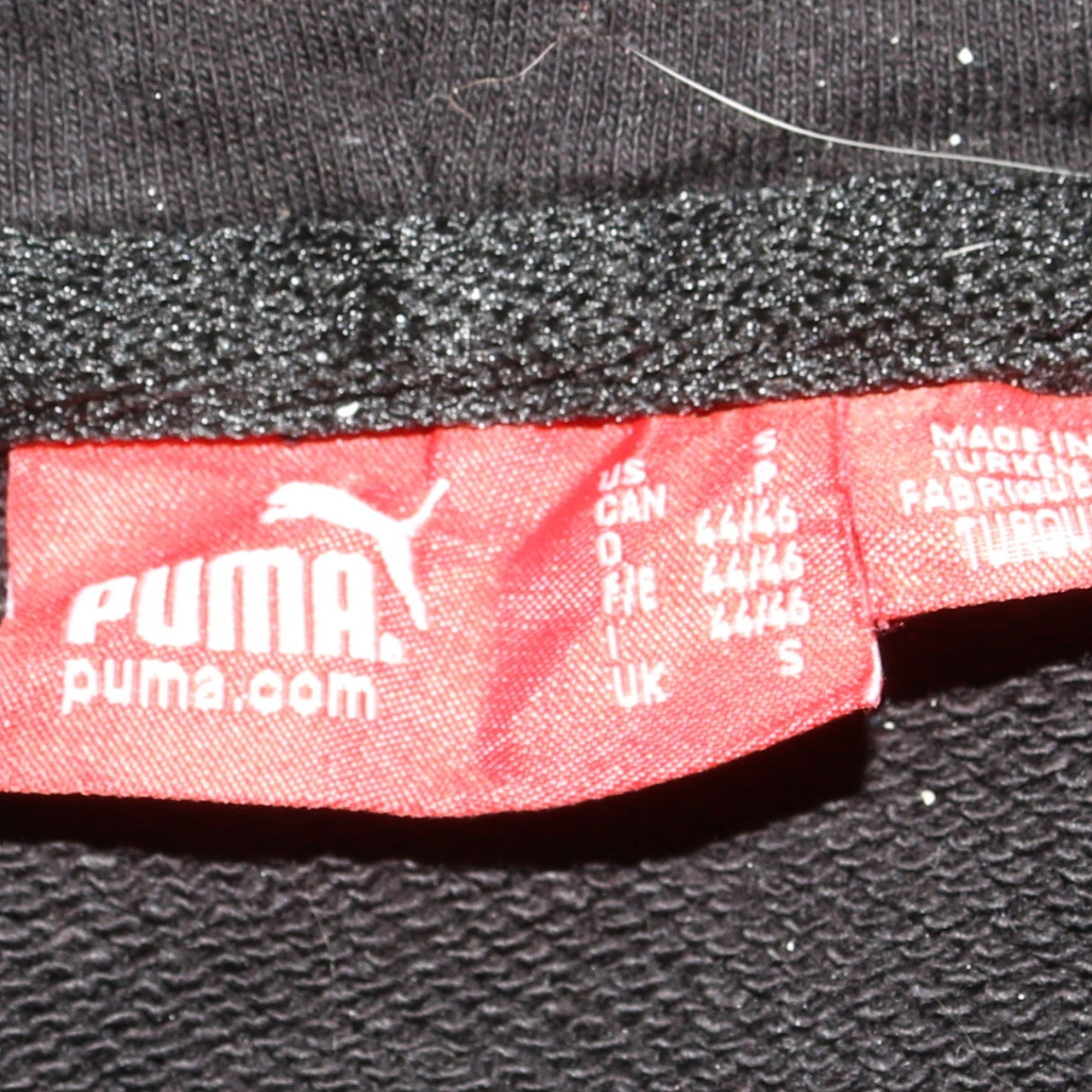 Mens UK Size S PUMA Black Pullover Hoodie
