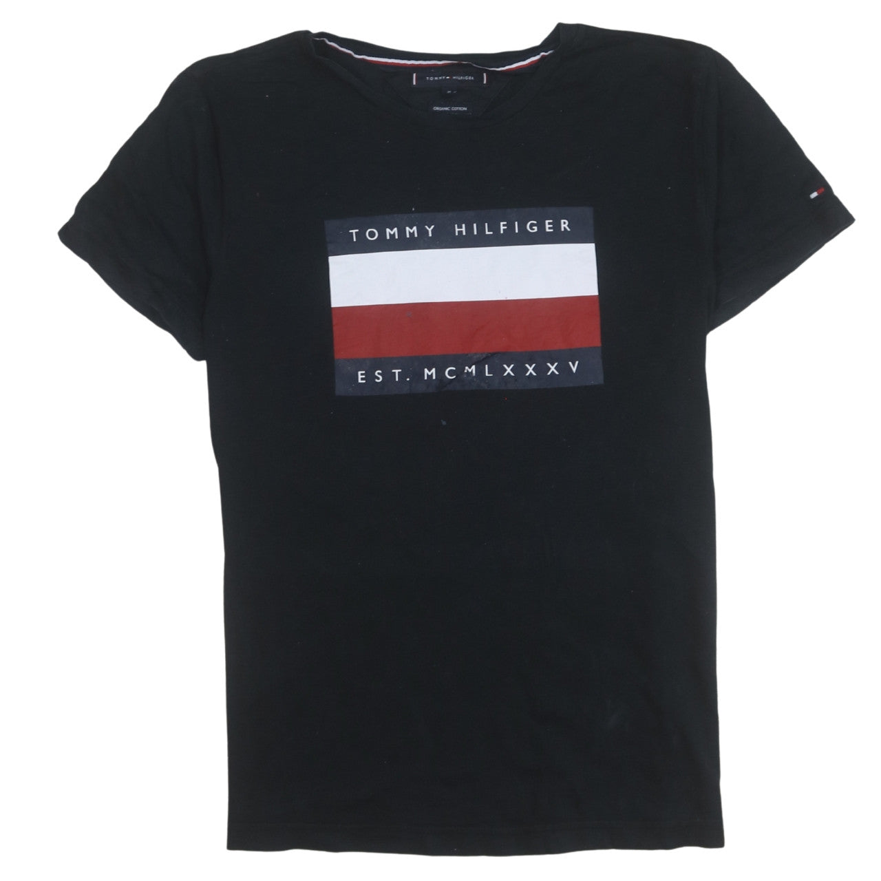 Mens UK Size M Tommy Hilfiger Black  T-Shirt