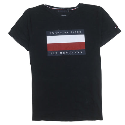 Mens UK Size M Tommy Hilfiger Black  T-Shirt