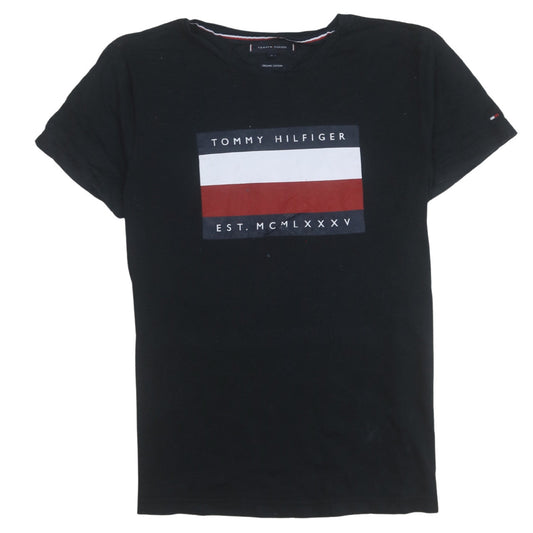 Mens UK Size M Tommy Hilfiger Black  T-Shirt