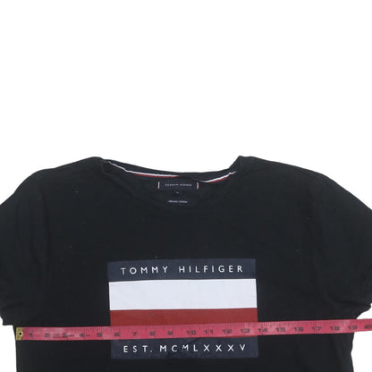 Mens UK Size M Tommy Hilfiger Black  T-Shirt