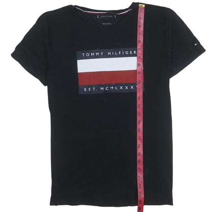 Mens UK Size M Tommy Hilfiger Black  T-Shirt