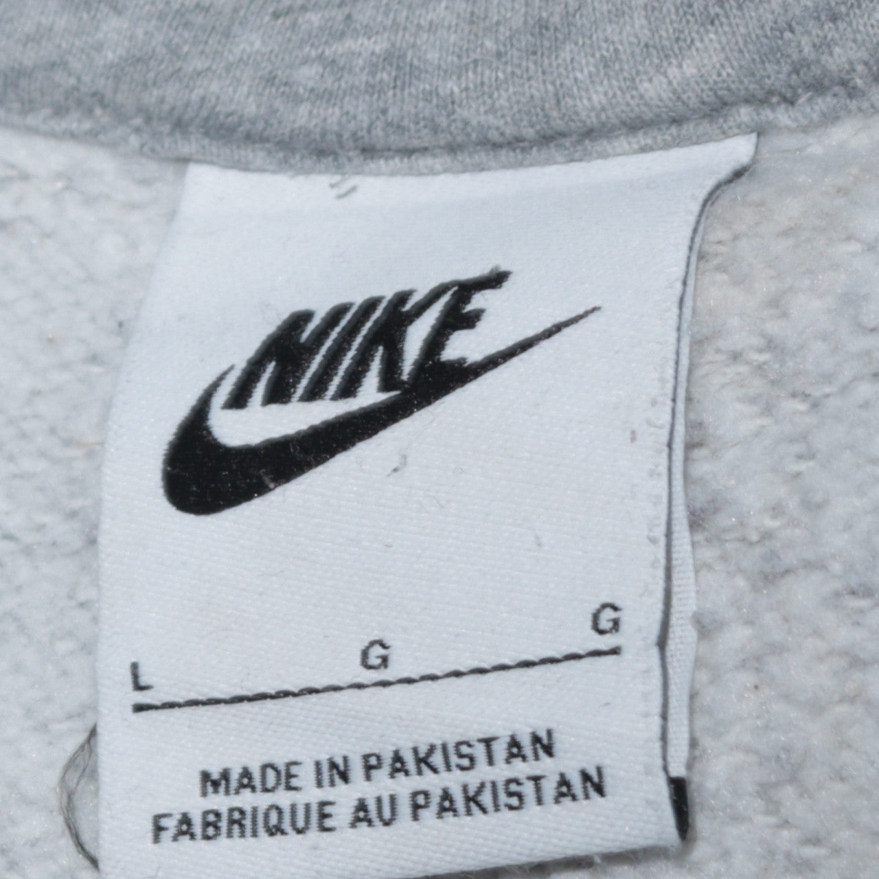Mens UK Size L Nike Grey Pullover Hoodie