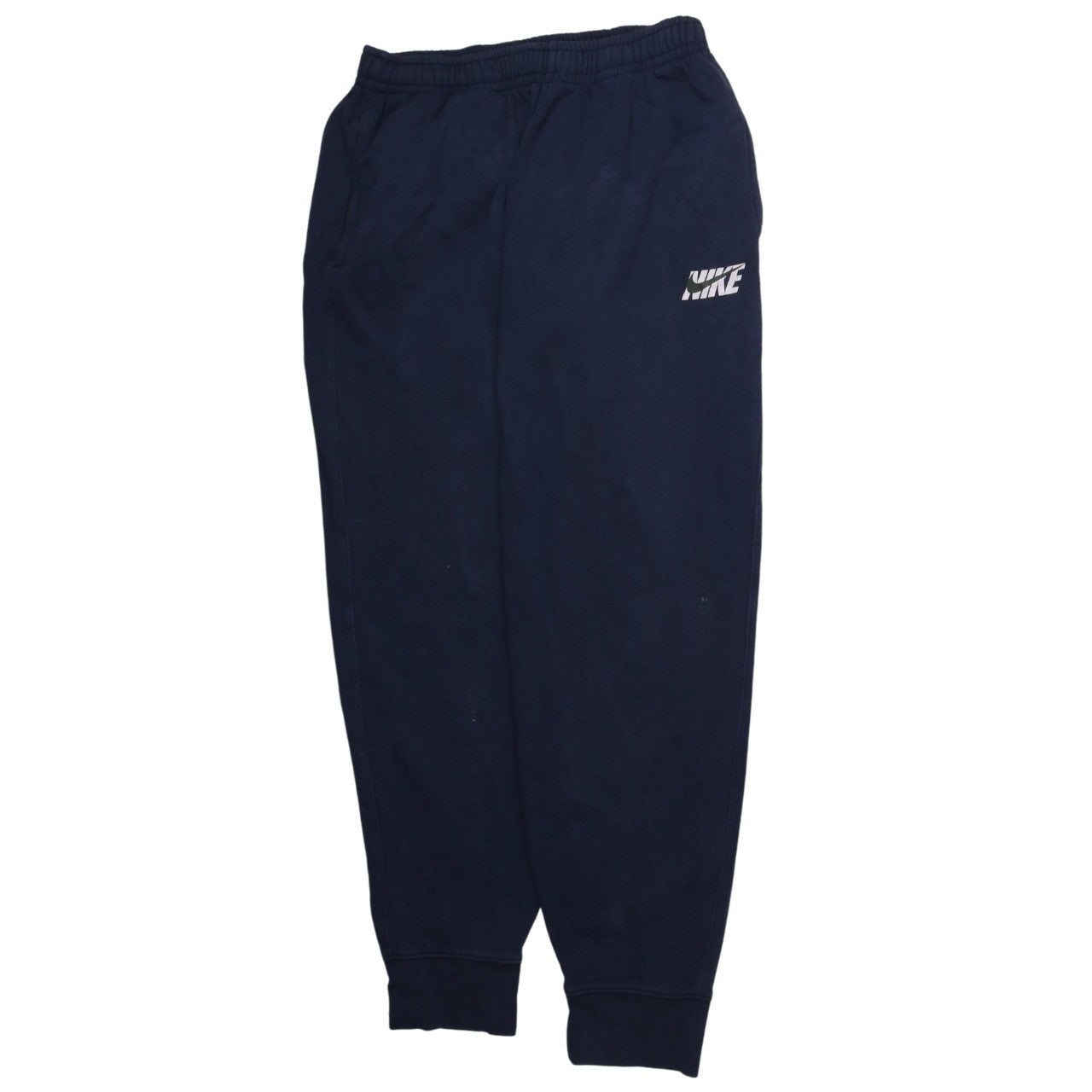 Mens UK Size L Nike Regular Fit Sweatpants Blue Trousers