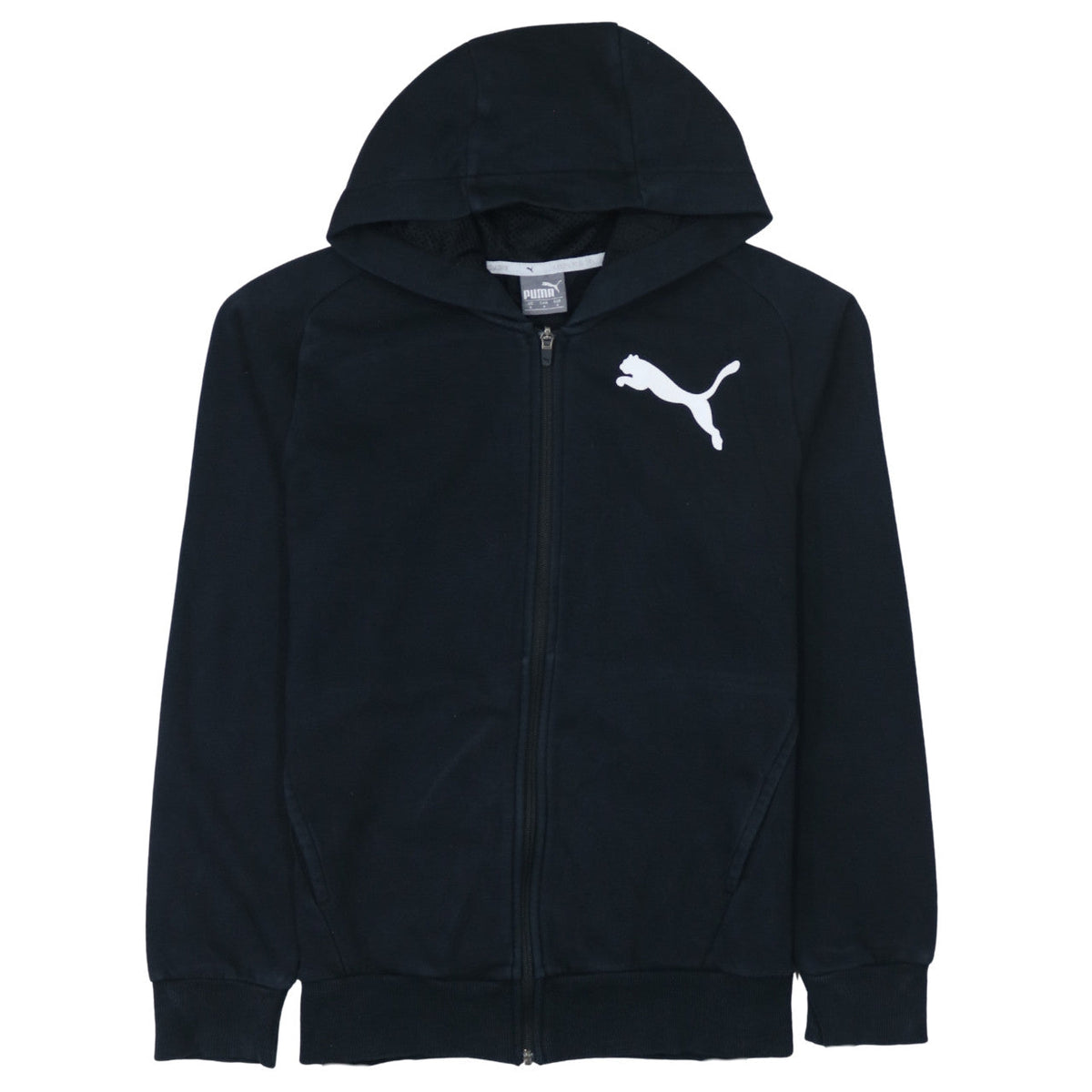 Mens UK Size S PUMA Black Full Zip Hoodie