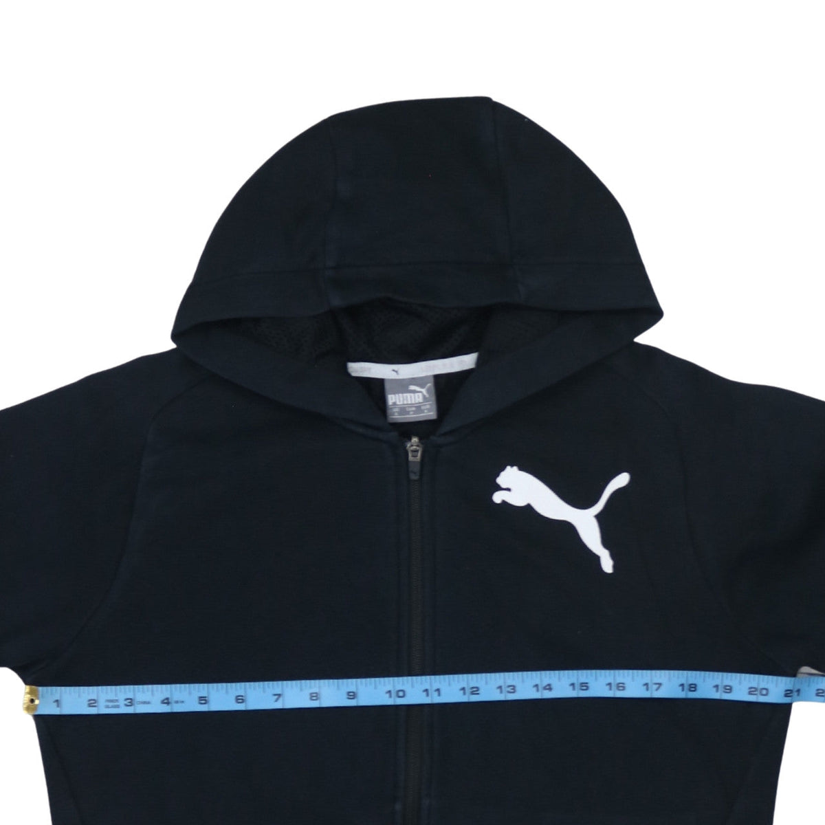 Mens UK Size S PUMA Black Full Zip Hoodie