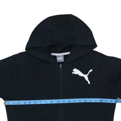 Mens UK Size S PUMA Black Full Zip Hoodie