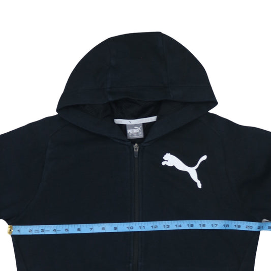 Mens UK Size S PUMA Black Full Zip Hoodie