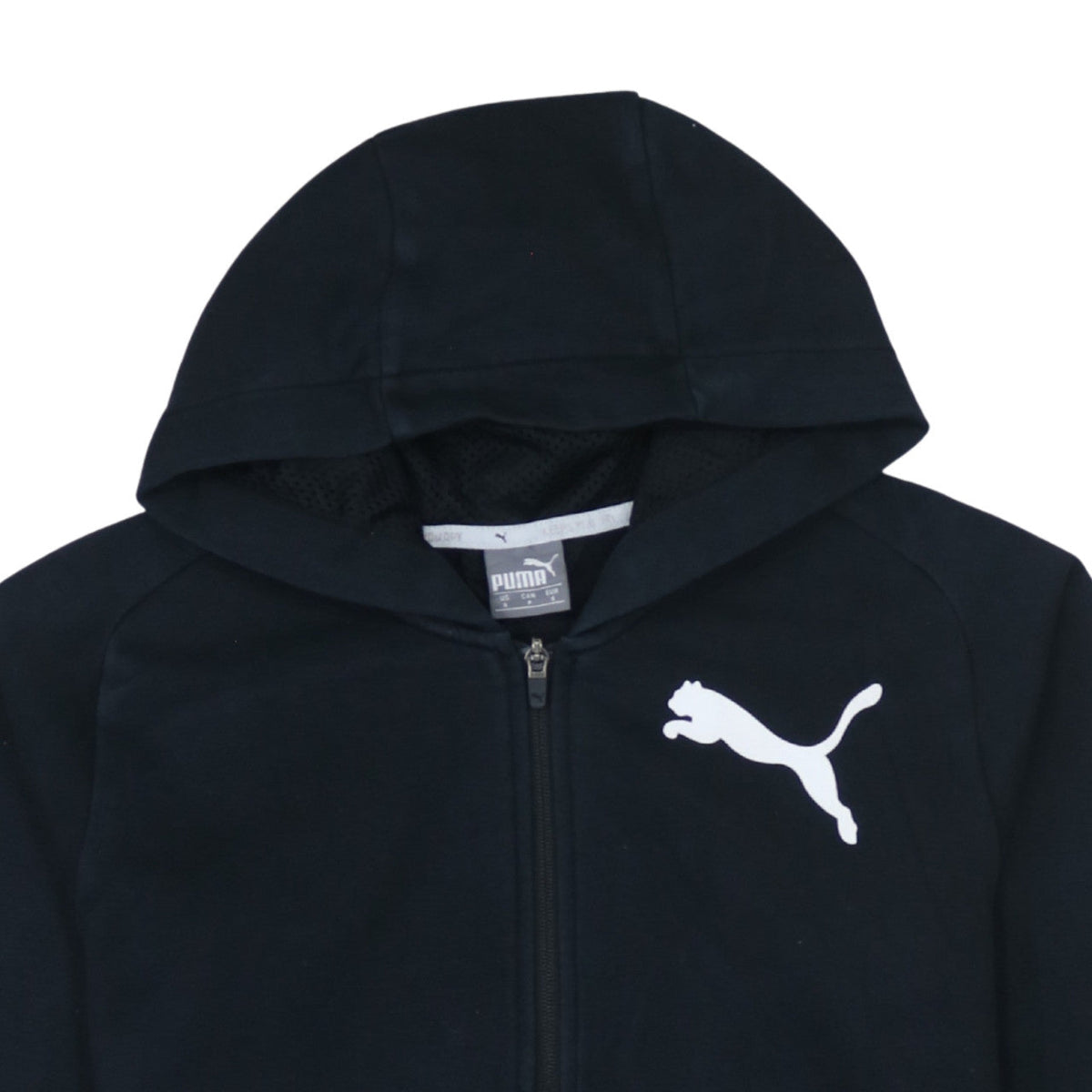 Mens UK Size S PUMA Black Full Zip Hoodie