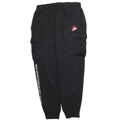 Mens UK Size L Nike Regular Fit Cargo Black Trousers