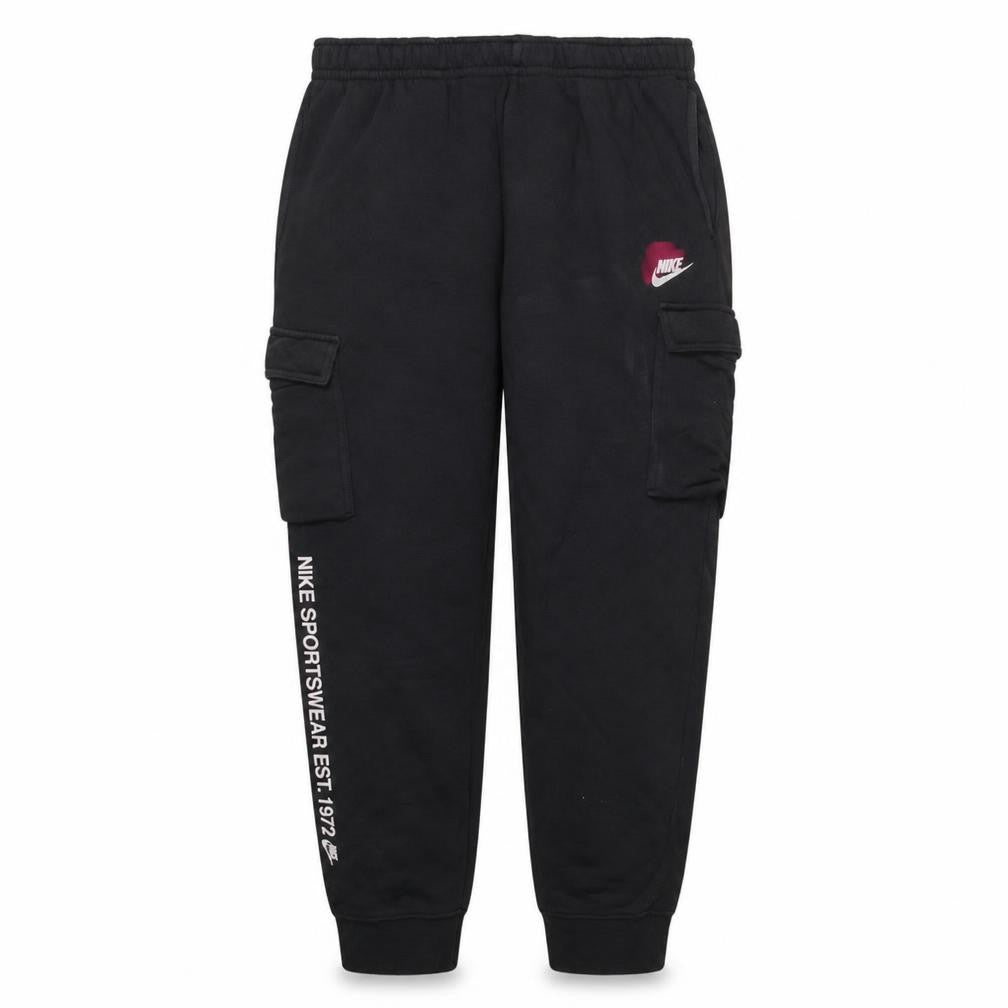 Mens UK Size L Nike Regular Fit Cargo Black Trousers