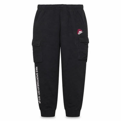 Mens UK Size L Nike Regular Fit Cargo Black Trousers