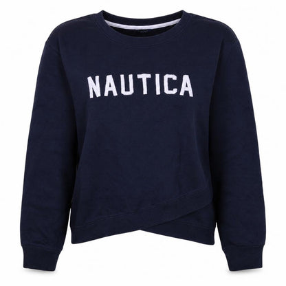 Womens UK Size XL Nautica Blue Pullover Sweatshirt