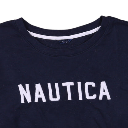 Womens UK Size XL Nautica Blue Pullover Sweatshirt