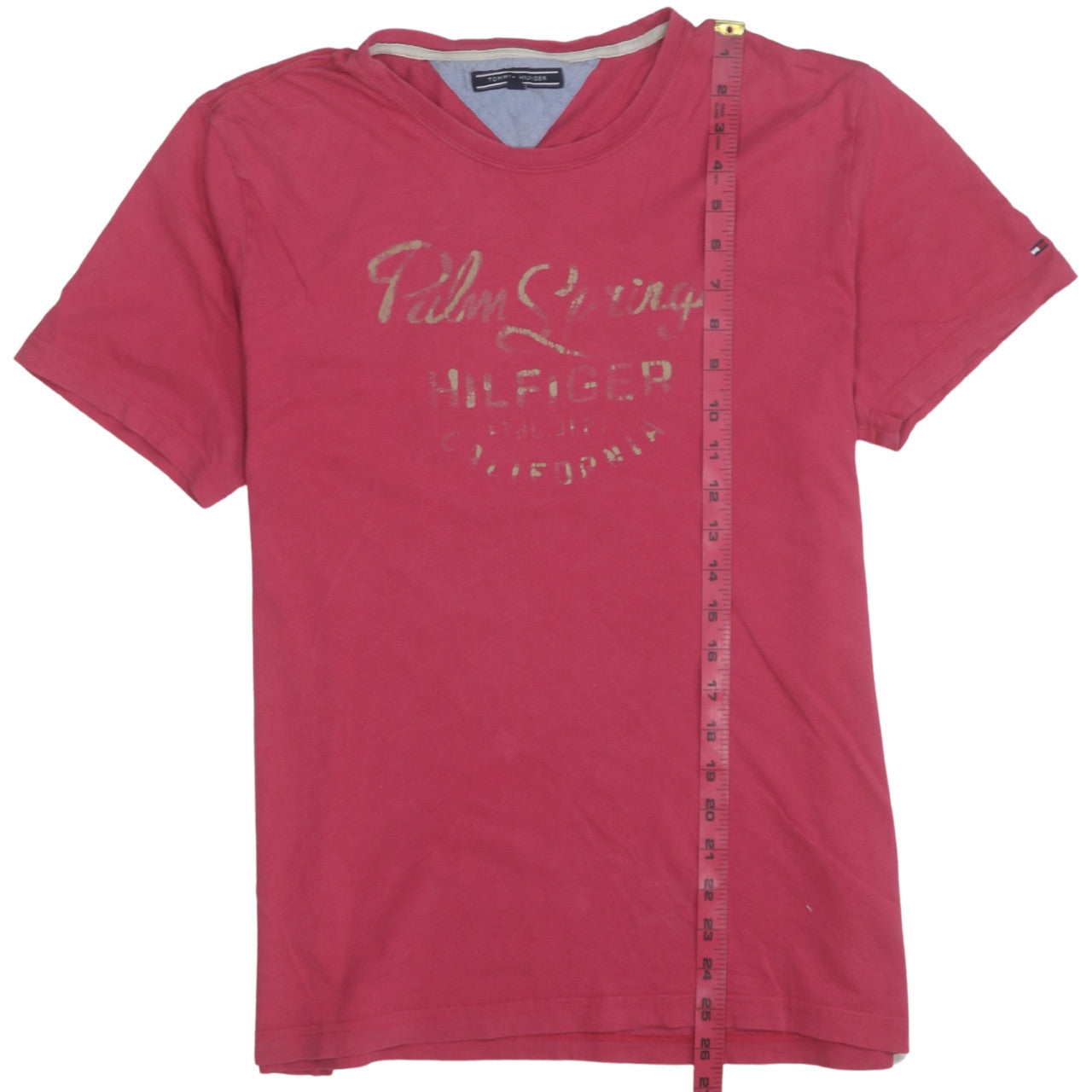 Tommy Hilfiger Women Red Cotton Palm Springs T-Shirt Size M