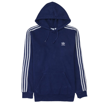 Mens UK Size M adidas Blue Pullover Hoodie