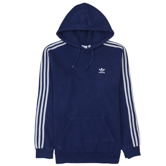 Mens UK Size M adidas Blue Pullover Hoodie